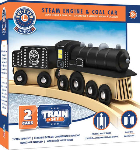 Lionel(R) Collector's Steam Engine and Coal Car Wood Train Only