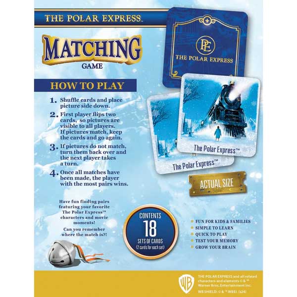 The Polar Express Matching Game -- Card Game-2