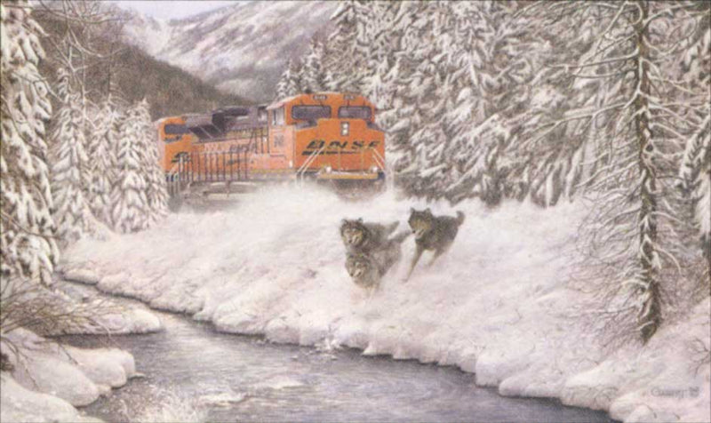 In Hot Pursuit Train Puzzle -- 550 Pieces