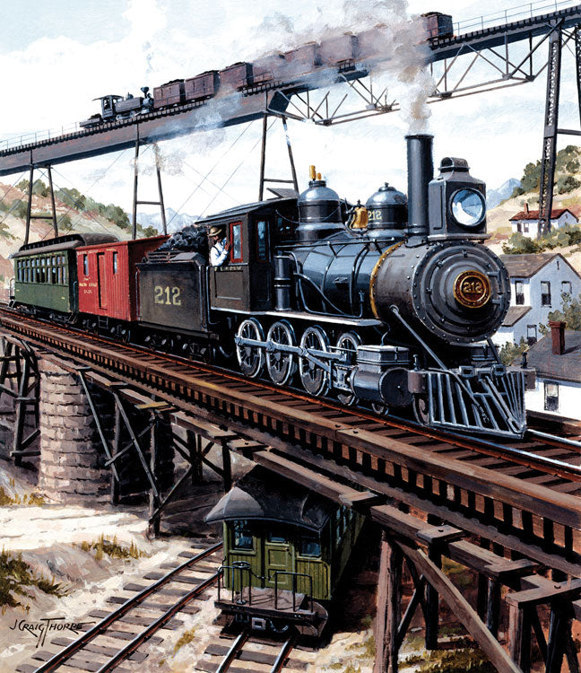 Puzzle - 18 x 5"  45.7 x 12.7cm -- Locomotive GXB 14919 (550 Pieces)