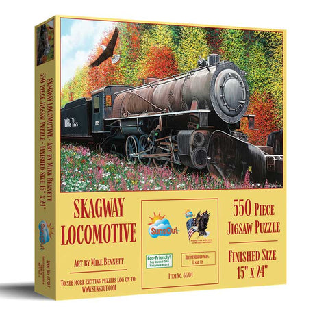Skagway Locomotive Jigsaw Puzzle -- 550 Pieces-2