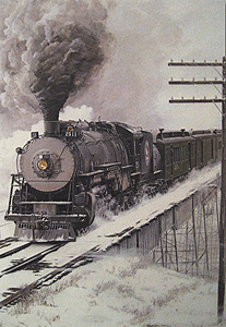 Christmas Card pkg(10) -- Empire Builder #2