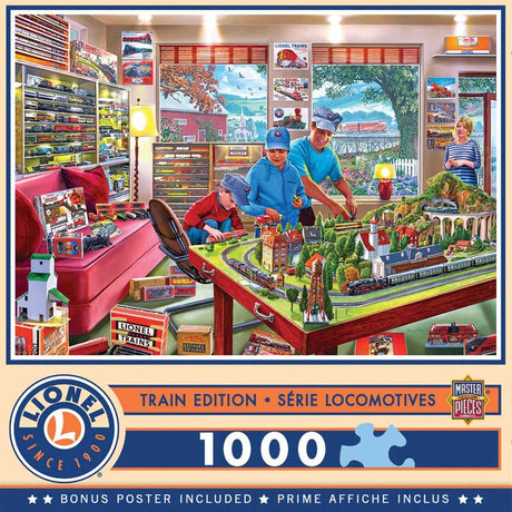 Puzzle -- Lionel(R) Trains - Boy's Playroom (1000 Pieces)