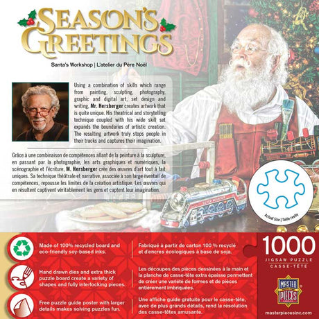 Santa's Workshop Jigsaw Puzzle -- 1000 Pieces - 19-1/4 x 26-3/4"  49 x 69.7cm-2