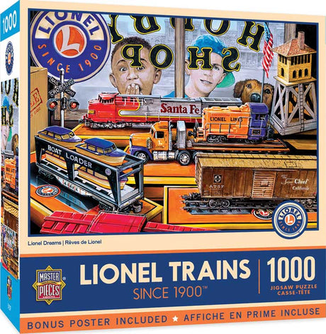 Lionel Dreams Puzzle -- 1000 Pieces, 19-1/4 x 26-3/4"  49 x 68.1cm-1