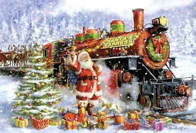 Christmas Cards pkg(10) -- Santa Express