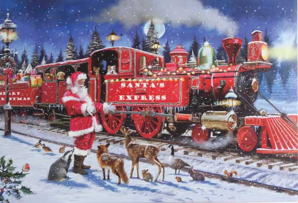 Christmas Cards -- Santa Express pkg(10)