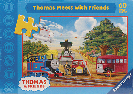 60-Piece Jigsaw Puzzle -- Thomas(TM) Meets With Friends