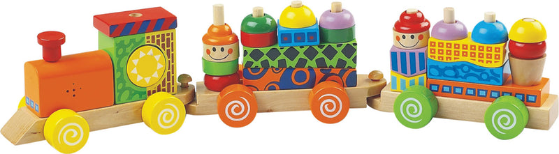 Block Train Puzzle -- Age: 1 Year Old & UP