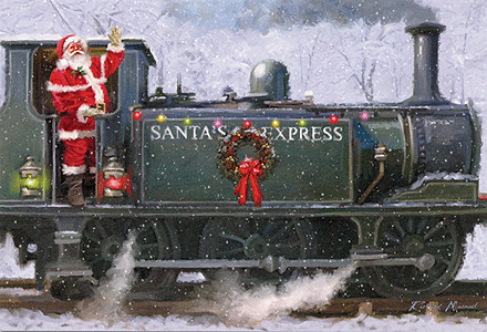 Christmas Card 10-Pack -- Santa's Express