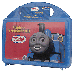 Thomas & Friends Sticker Treasure Kit -- Assorted Stickers Plus Sticker Album w/Carry-All Case