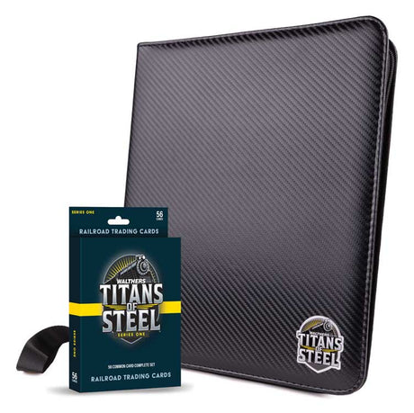 Titans of Steel Series One 56-Card Complete Set with Card Binder-1