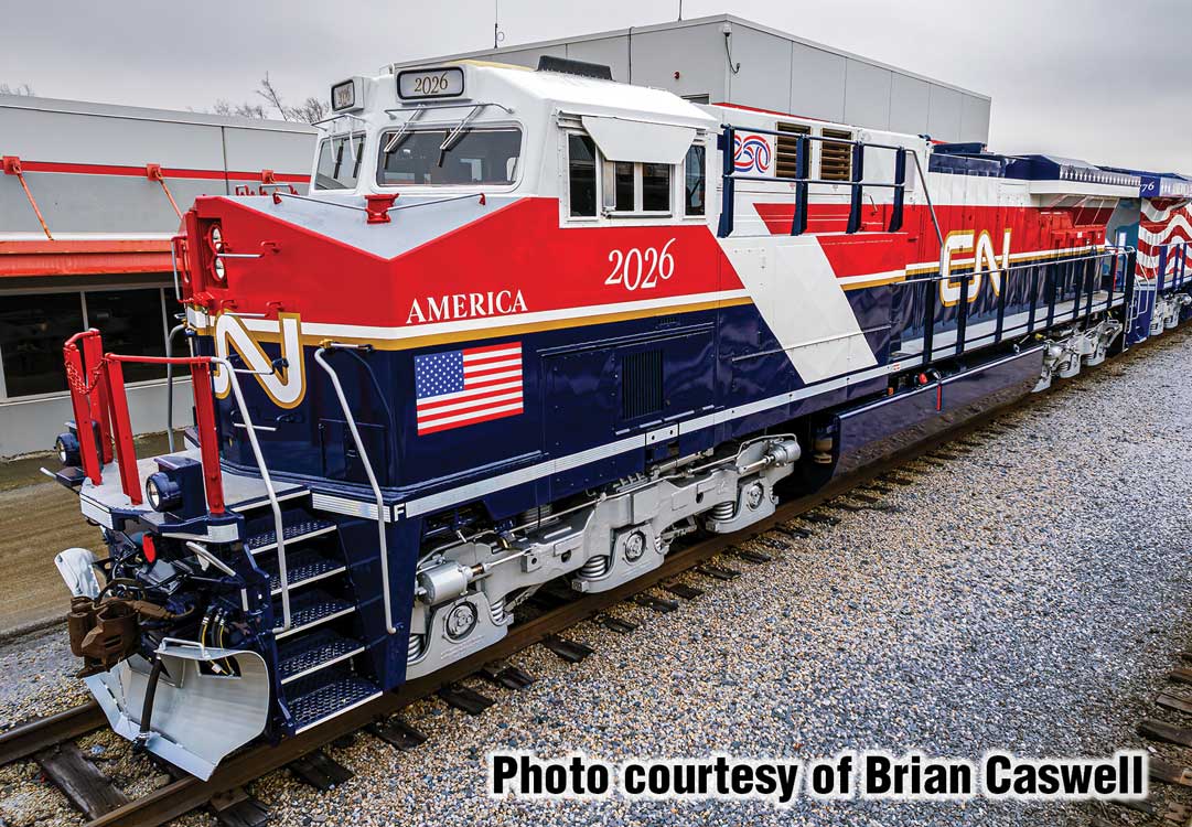 GE ES44AC Evolution Series GEVO - Standard DC -- Canadian National #2026 (America250(TM) Scheme, Air Force One)