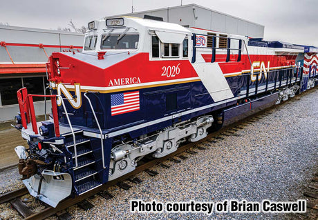 GE ES44AC Evolution Series GEVO - Standard DC -- Canadian National #2026 (America250(TM) Scheme, Air Force One)