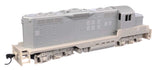 EMD GP9 Phase II with Chopped Nose - Standard DC -- Undecorated (gray)-2