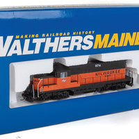 EMD GP9 Phase II with Chopped Nose - Standard DC -- Milwaukee Raod #974 (orange, black; Large Milwaukee Name, GP20 Nameplate)