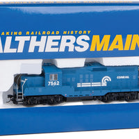 EMD GP9 Phase II with Chopped Nose - Standard DC -- Conrail #7562 (blue, white)