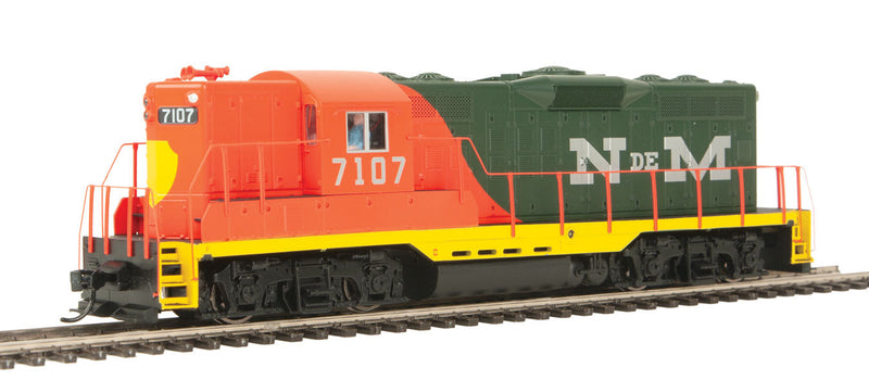 EMD GP9 Phase II with High Hood - Standard DC -- National Railways of Mexico NdeM #7107-1