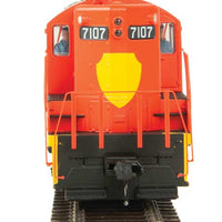 EMD GP9 Phase II with High Hood - Standard DC -- National Railways of Mexico NdeM #7107