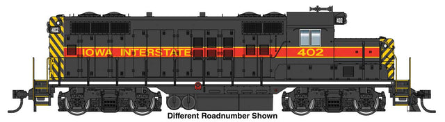 EMD GP9 Phase II with Chopped Nose - Standard DC -- Iowa Interstate #483-1
