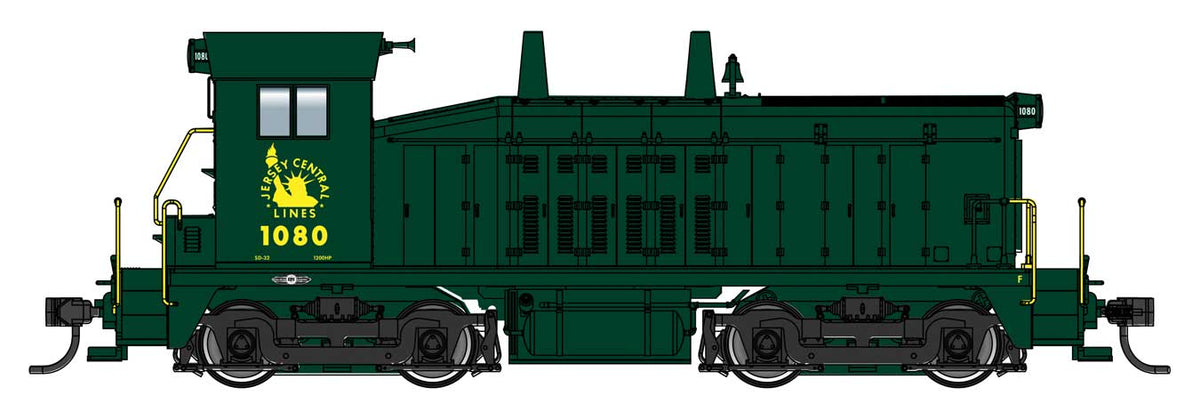 EMD SW7 Phase II - Standard DC -- Central of New Jersey #1080