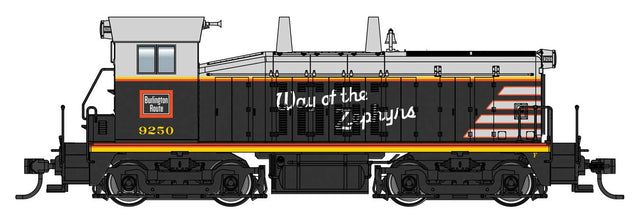 EMD SW7 Phase II - Standard DC -- Chicago, Burlington & Quincy #9250