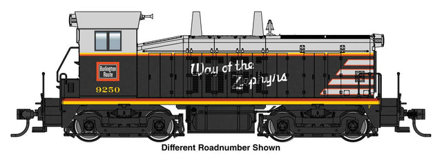 EMD SW7 Phase II - Standard DC -- Chicago, Burlington & Quincy #9253