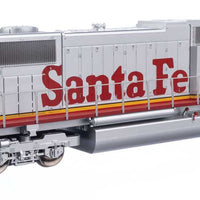 EMD SD75M - Standard DC -- Santa Fe #203 (red, silver, Superfleet)