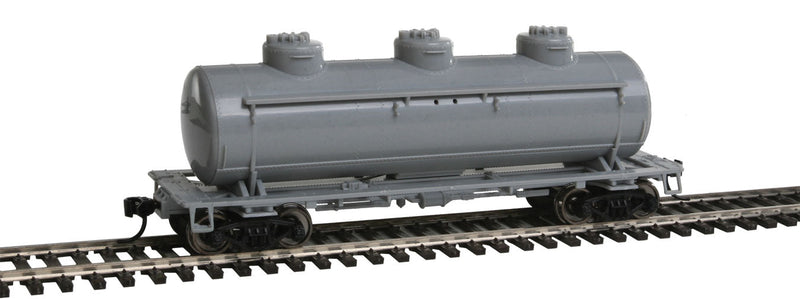 36' 3-Dome Tank Car - Ready to Run -- Undecorated-1