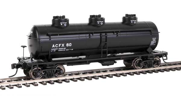 36' 3-Dome Tank Car - Ready to Run -- ACFX #60-1