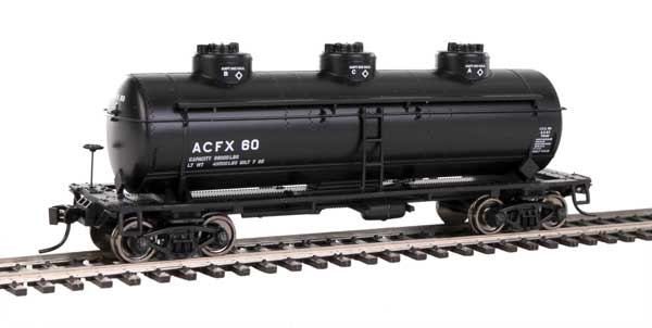 36' 3-Dome Tank Car - Ready to Run -- ACFX #61-1