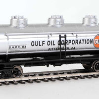 36' 3-Dome Tank Car - Ready to Run -- Gulf Oil #64