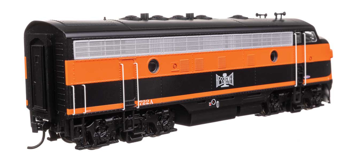 EMD F7 A-B Set - Standard DC -- Bessemer & Lake Erie #722A, 722B-2