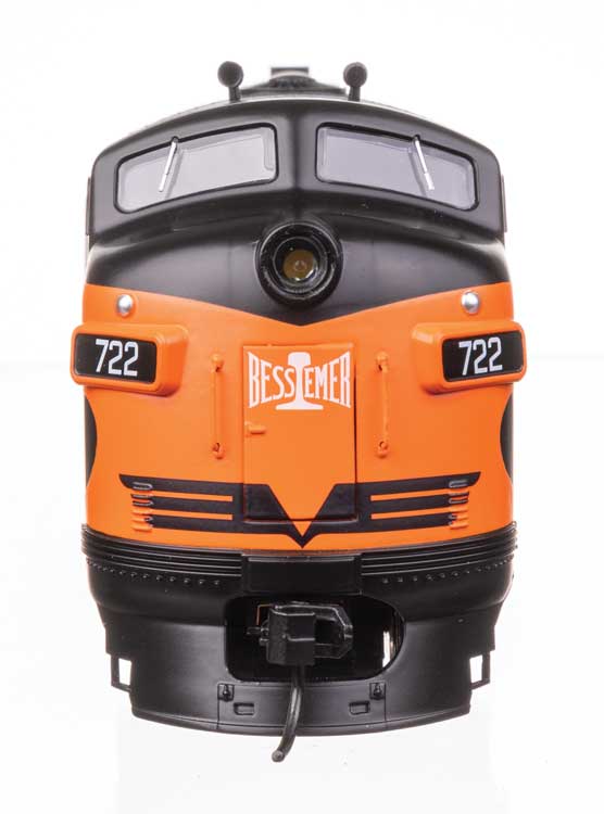 EMD F7 A-B Set - Standard DC -- Bessemer & Lake Erie #722A, 722B-3