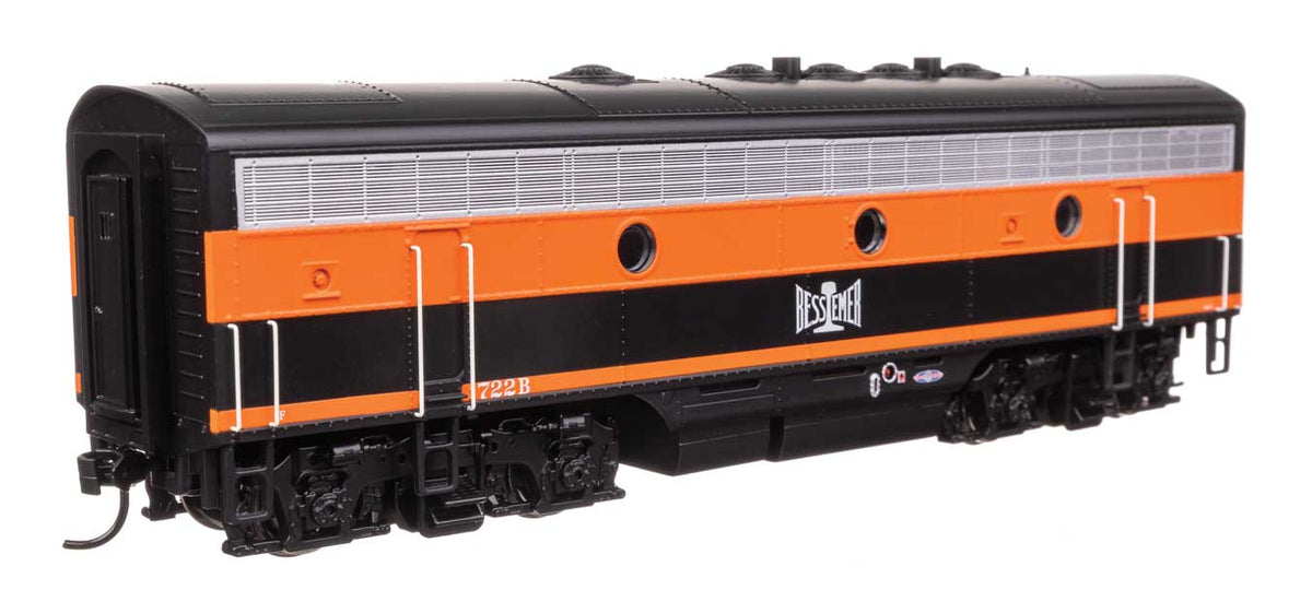 EMD F7 A-B Set - Standard DC -- Bessemer & Lake Erie #722A, 722B-5