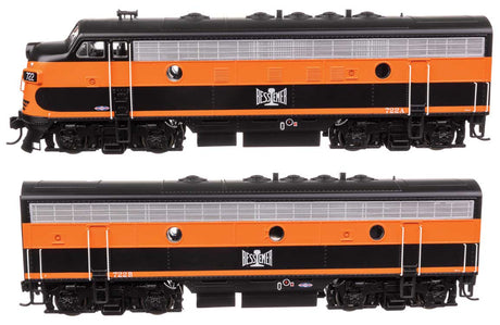 EMD F7 A-B Set - Standard DC -- Bessemer & Lake Erie #722A, 722B-6