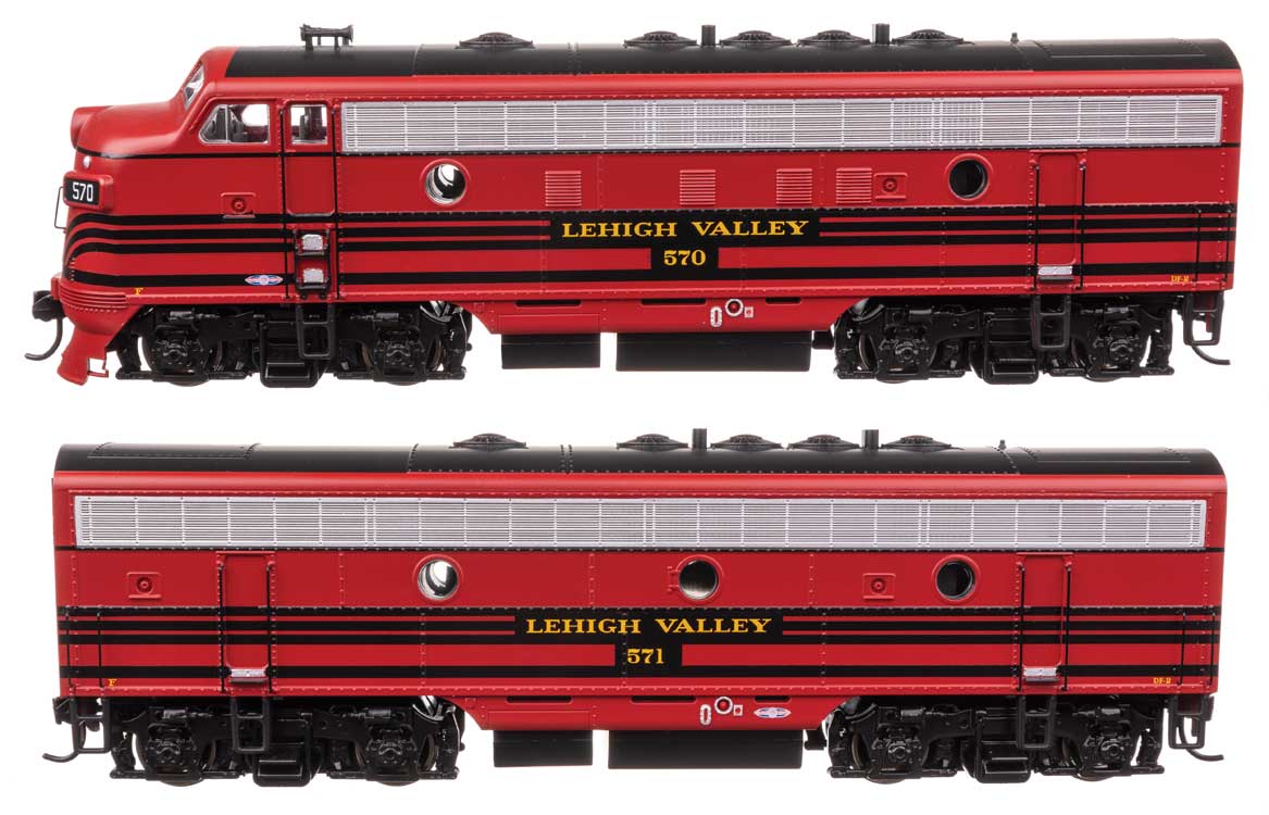 EMD F7 A-B Set - Standard DC -- Lehigh Valley #570/571-1