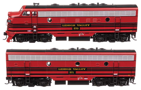 EMD F7 A-B Set - Standard DC -- Lehigh Valley #570/571-1