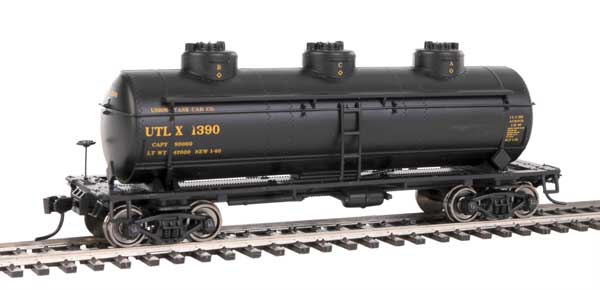 36' 3-Dome Tank Car - Ready to Run -- UTLX #1390-1