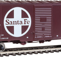 40' Association of American Railroads (AAR) Modernized 1948 Boxcar -- Santa Fe #34270 (Mineral Red, white; Large Logo, "Ship and Travel..." Slog