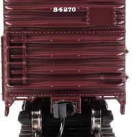 40' Association of American Railroads (AAR) Modernized 1948 Boxcar -- Santa Fe #34270 (Mineral Red, white; Large Logo, "Ship and Travel..." Slog