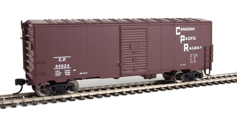 40' Association of American Railroads AAR Modernized 1948 Boxcar - Ready to Ru -- Canadian Pacific #44024 (Boxcar Red, Staggered Lettering)-1