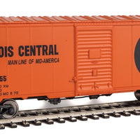 40' Association of American Railroads AAR Modernized 1948 Boxcar - Ready to Ru -- Illinois Central #400555 (orange, black; Large Split Rail Logo)