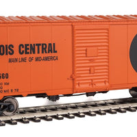 40' Association of American Railroads AAR Modernized 1948 Boxcar - Ready to Ru -- Illinois Central #400560 (orange, black; Large Split Rail Logo)