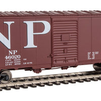 40' Association of American Railroads AAR Modernized 1948 Boxcar - Ready to Ru -- Northern Pacific #46020 (Boxcar Red, red, black; Billboard NP, Monad Logos)