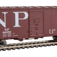 40' Association of American Railroads AAR Modernized 1948 Boxcar - Ready to Ru -- Northern Pacific #46050 (Boxcar Red, red, black; Billboard NP, Monad Logos)