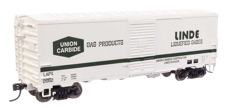 40' Association of American Railroads Modernized 1948 Boxcar - Ready to Run -- Linde Gas LAPX #2052-1