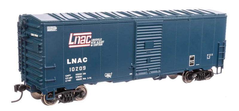 40' Association of American Railroads Modernized 1948 Boxcar - Ready to Run -- Louisville, New Albany & Corydon LNAC #10209-1
