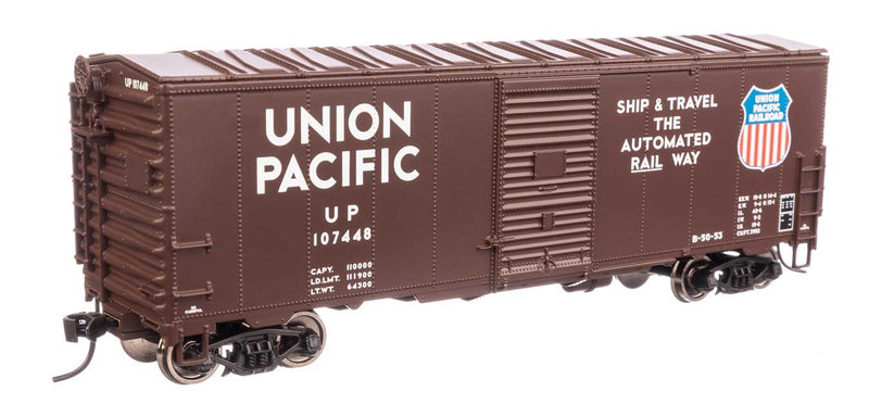 40' Association of American Railroads Modernized 1948 Boxcar - Ready to Run -- Union Pacific(R) #107448-1