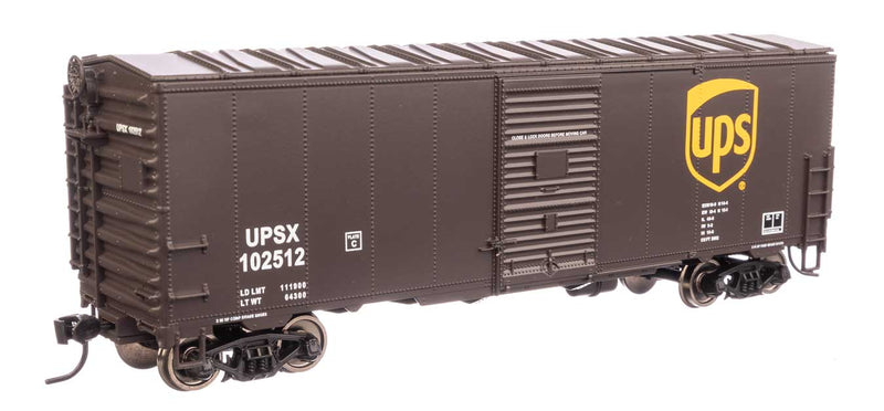 40' Association of American Railroads Modernized 1948 Boxcar - Ready to Run -- United Parcel Service(R) #102512-1